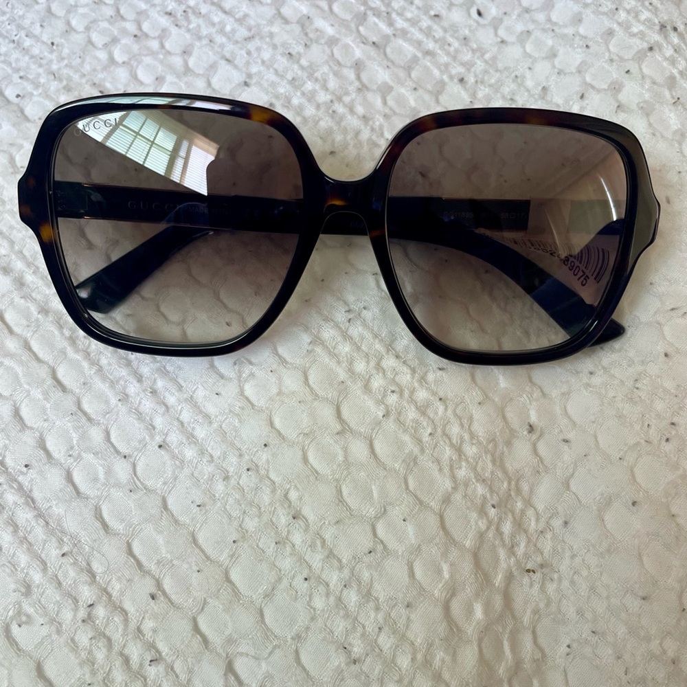 Gucci Brown Geometric Sunglasses